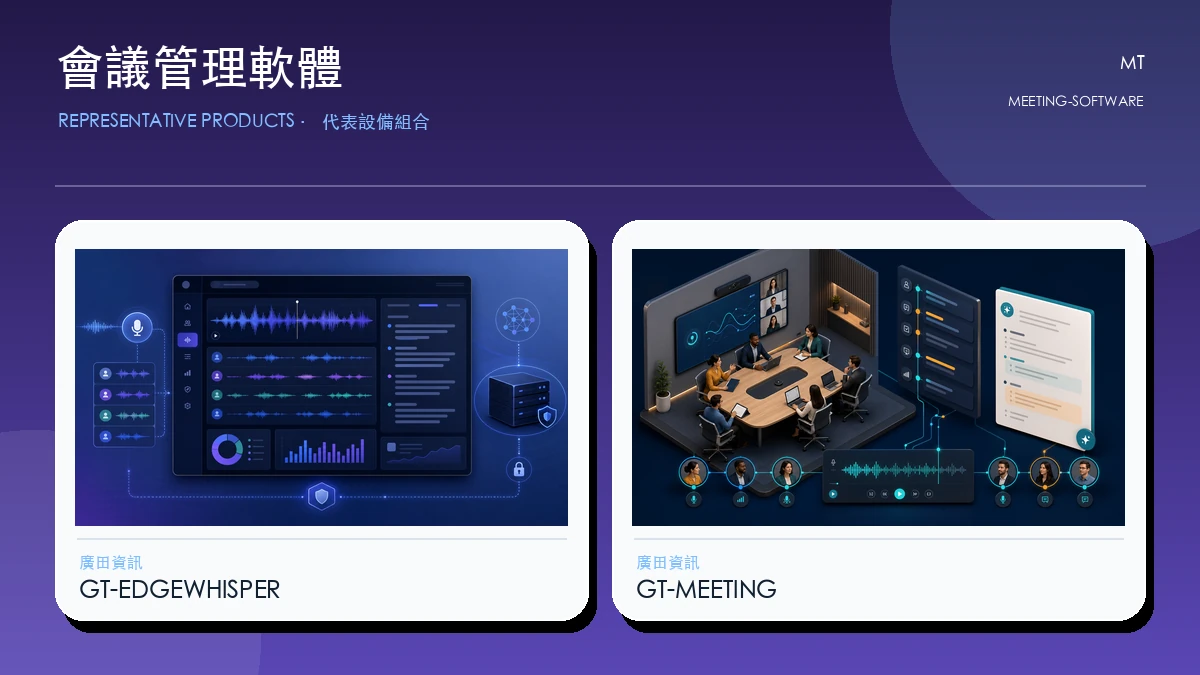 會議管理軟體代表畫面