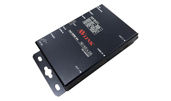 AVLink HS-1412IW 4K HDMI 1×2 訊號分配器架構示意