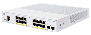 Cisco CBS250-16P-2G 16 埠 PoE+ 智慧型交換器架構示意