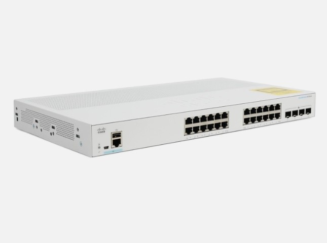 Cisco CBS350-24T-4X 24 埠 Layer 3 管理型交換器架構示意