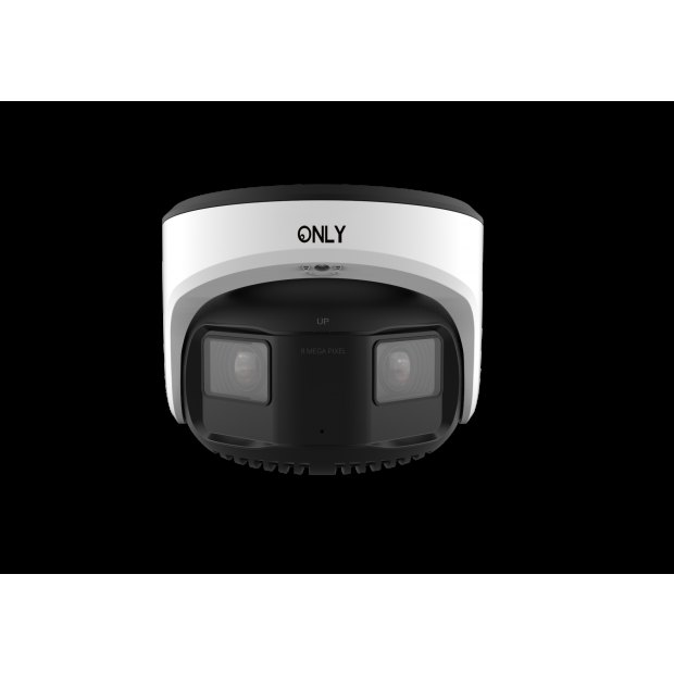 ONLY OY-T877 PE 8百萬畫素AI 180度雙感測器全景紅外線網路攝影機架構示意