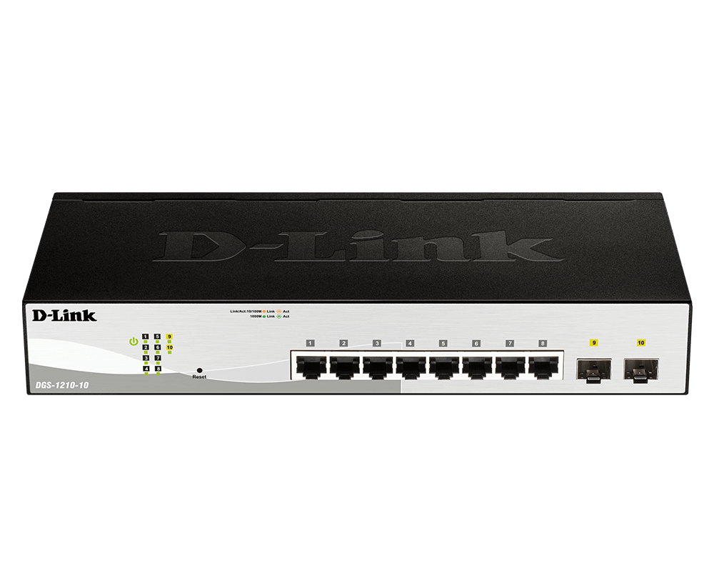 D-Link DGS-1210-10 產品圖（圖片來源：原廠）