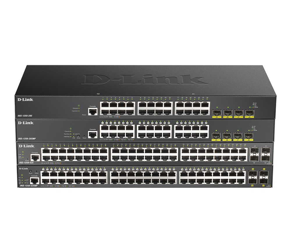 D-Link DGS-1250-28XMP 網管交換器（：）架構示意