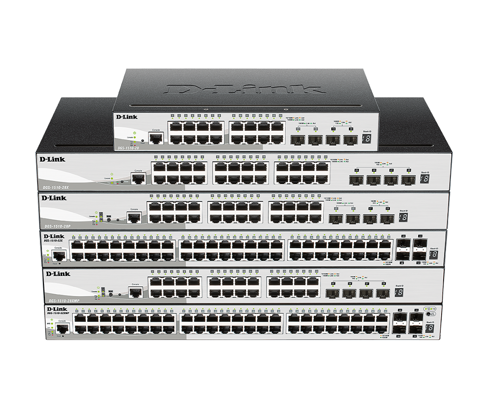 D-Link DGS-1510-28P PoE 交換器架構示意