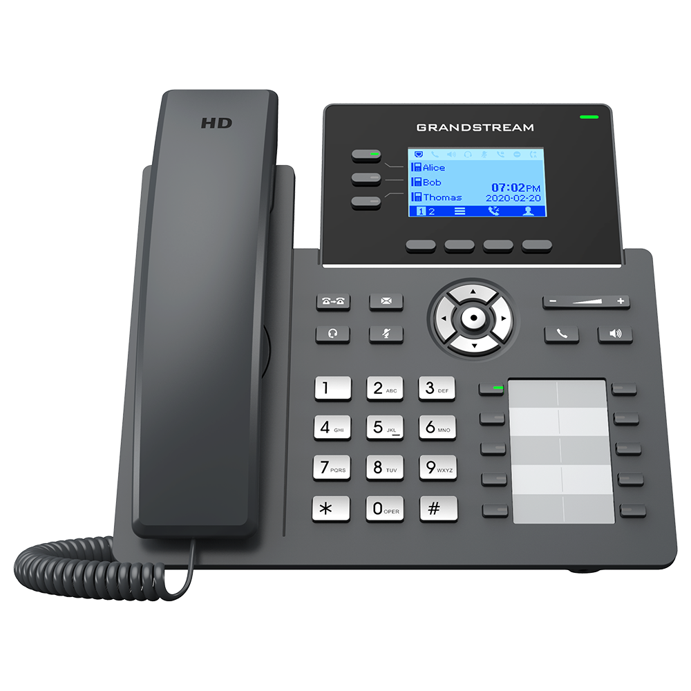 Grandstream GRP2604 電信級 IP 話機架構示意
