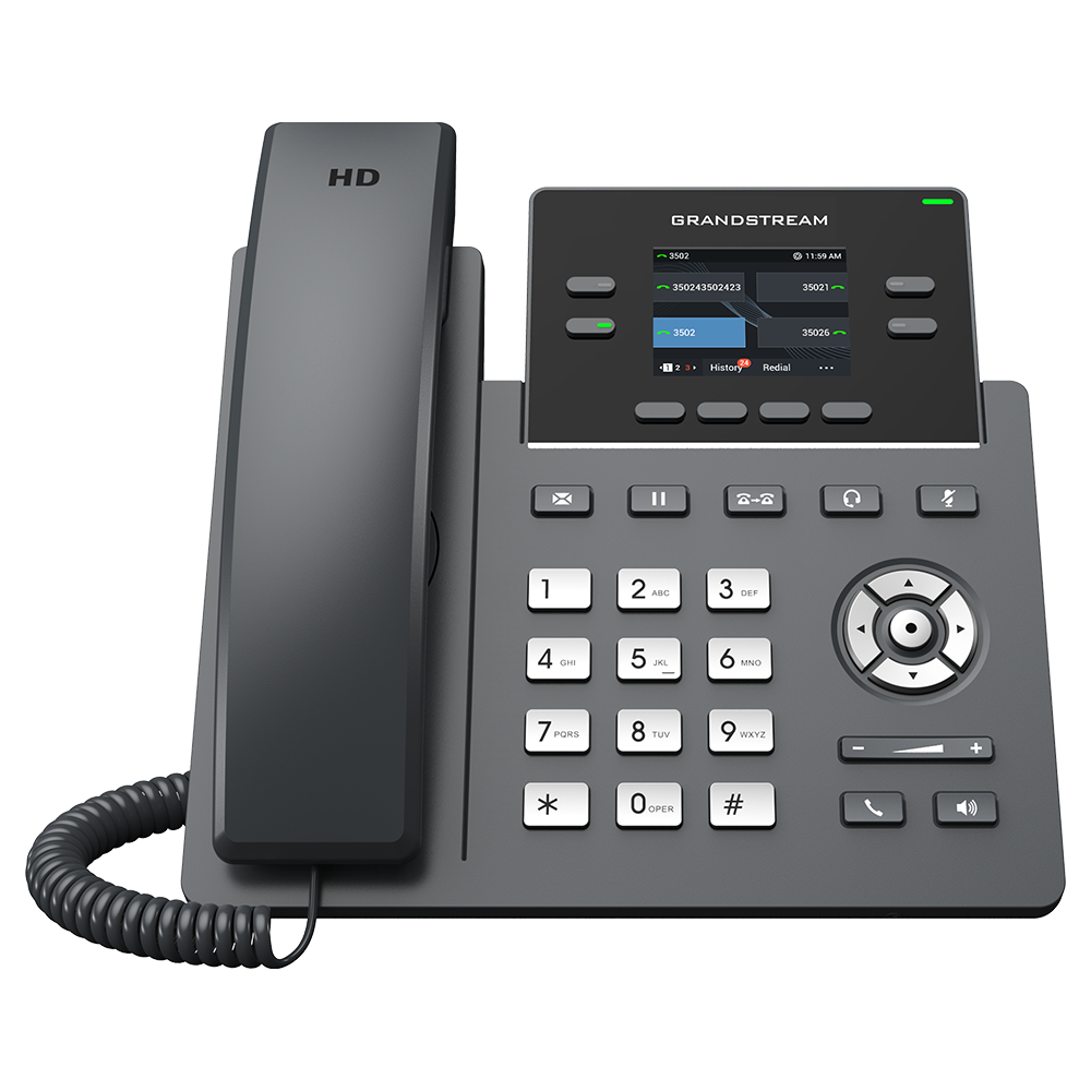 Grandstream GRP2612 IP 話機架構示意