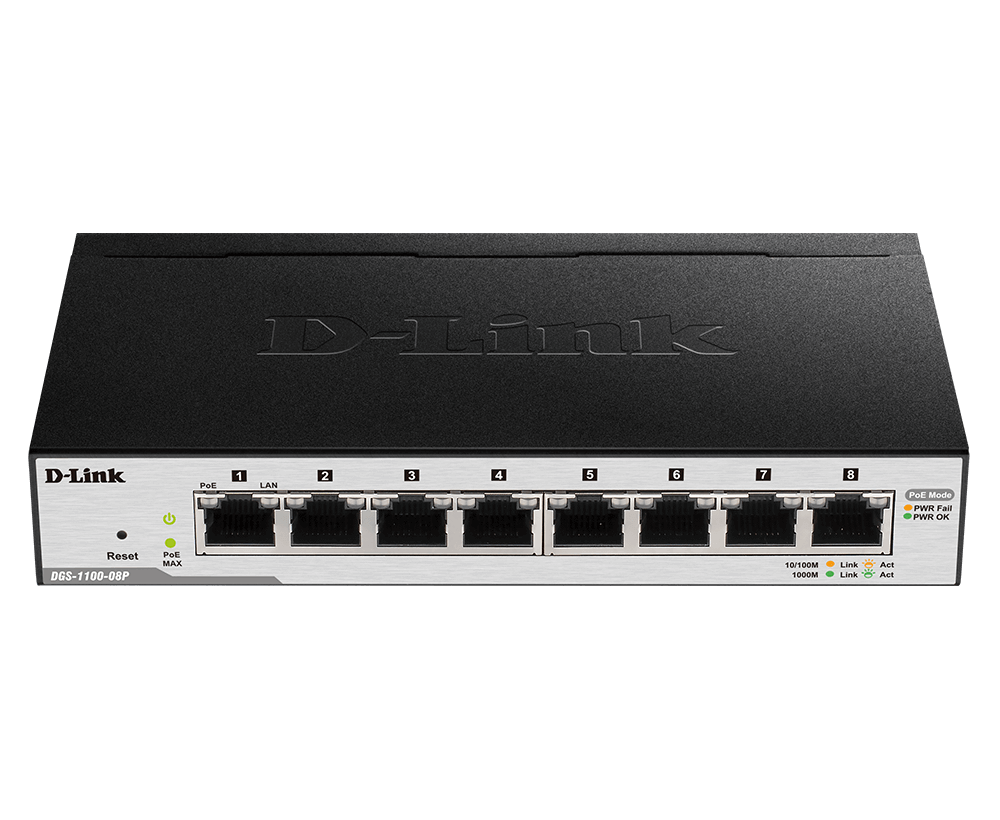 D-Link DGS-1100-24P 24-Port PoE Gigabit 智慧網管 Switch PoE+ 網管交換器架構示意