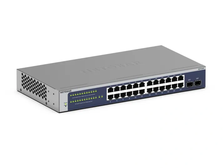 NETGEAR GS724T 24 埠 Smart Cloud 管理型交換器架構示意