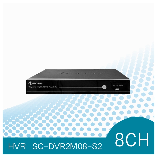 SCOO SC-DVR2M08-S2 8路數位錄影主機架構示意