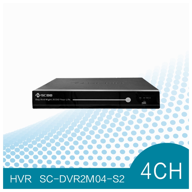 SCOO SC-DVR2M04-S2 4路數位錄影主機架構示意