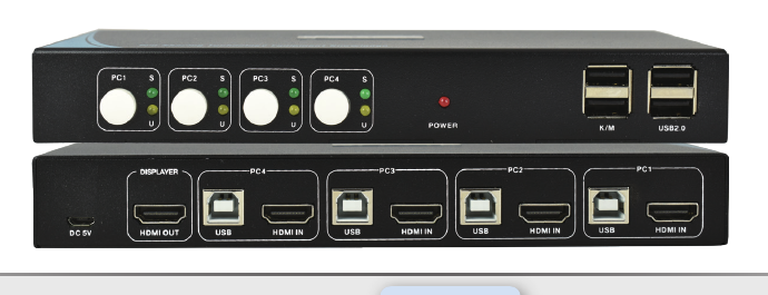 PSTEK CD-104HU 影音控制設備架構示意