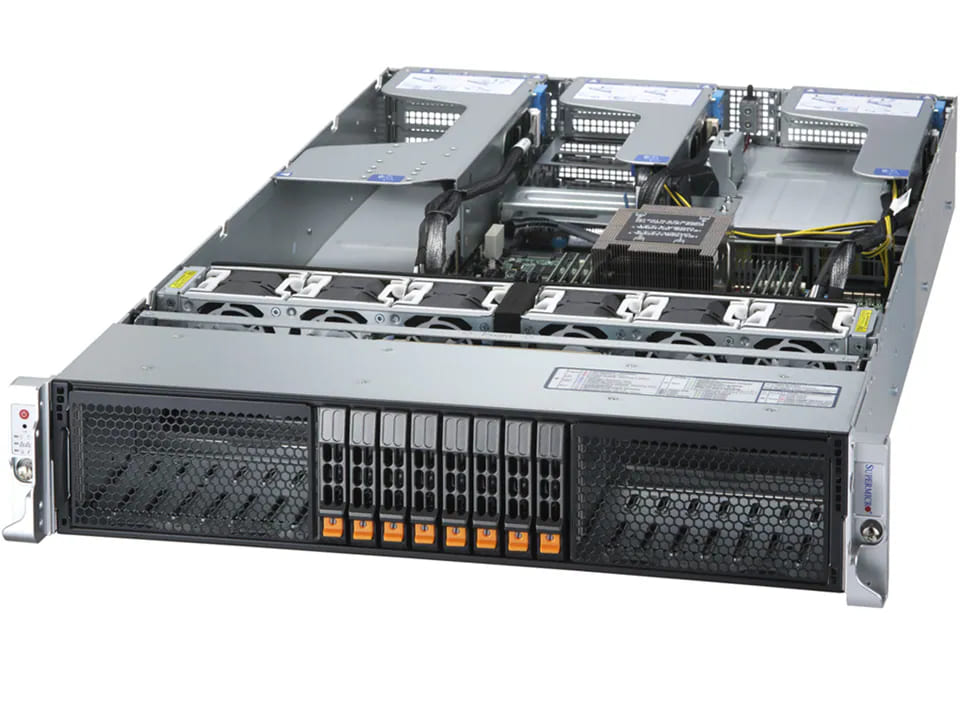 Supermicro AS-2115HV-TNRT 伺服器架構示意