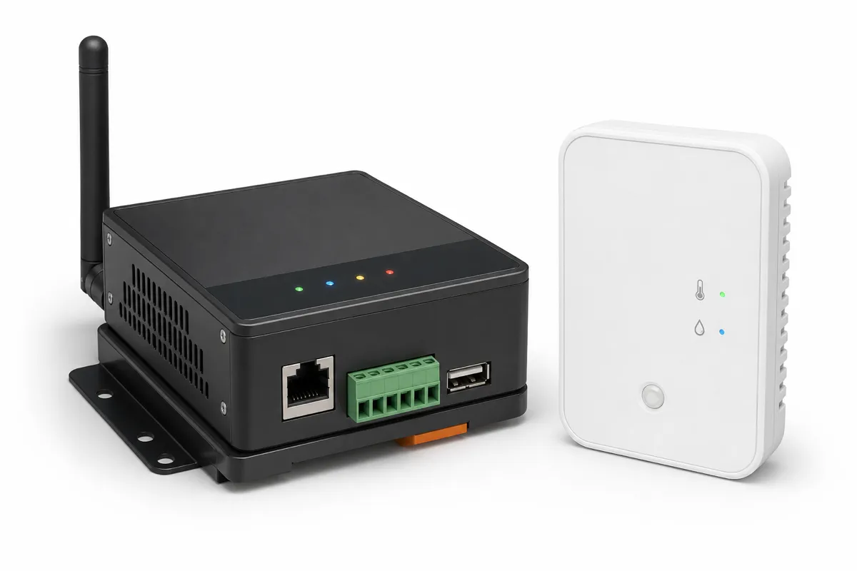 冷氣與 IoT 環境控制模組架構示意